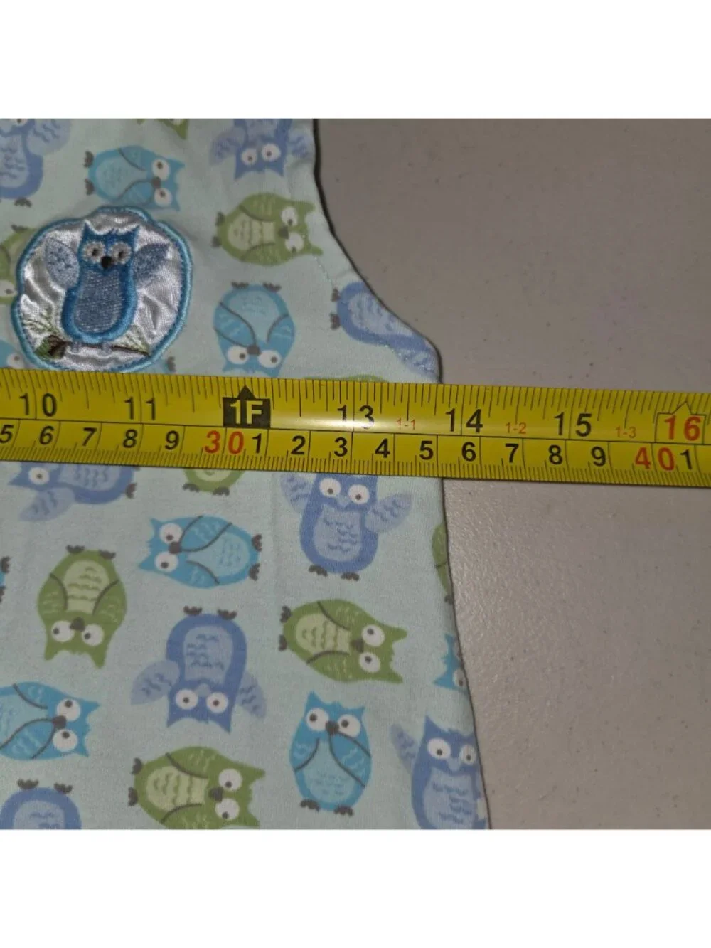 Halo SleepSack M Baby Wearable Blanket Owl Print Blue/Green 4305